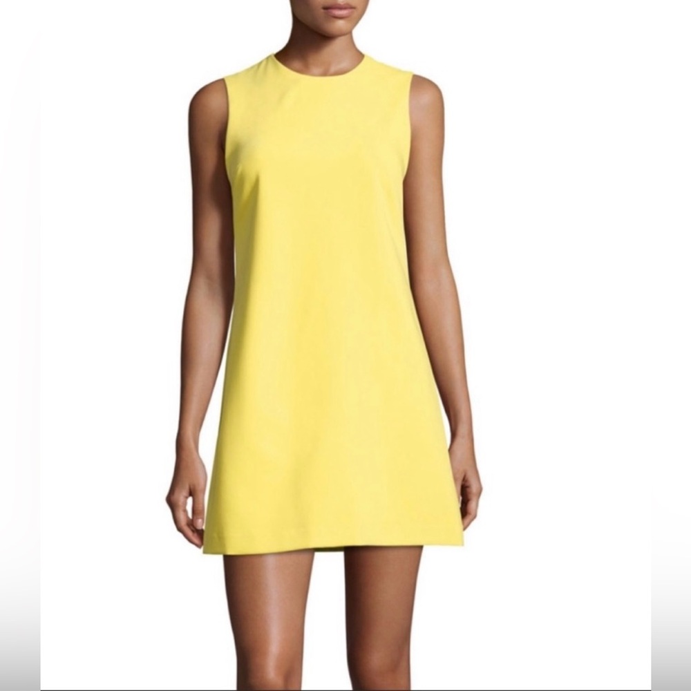 Alice + Olivia Yellow Sleeveless Mini Dress